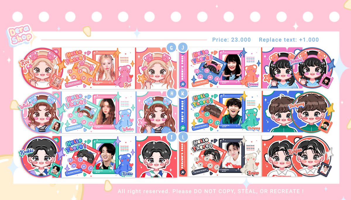 jajandlu's tweet photo. retweet are appreciated! 

halo, dera lagi ngadain CLEARANCE SALE buat layout chibi di bawah ini dari 23.000 jadi 18.000 ajaa (free replace text). untuk take langsung dm aja yaa. chara yang ngga avail ada di reply, maaciw💗

#zonauang https://t.co/qrPHdpBIEj