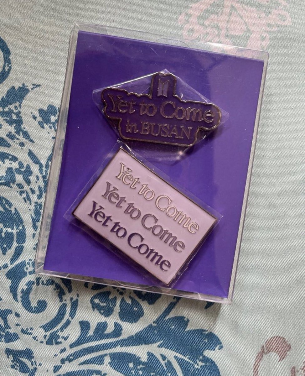 bsidemarket's tweet photo. Onhand | Available  
BTS Yet to Come in Busan Badge

➞ PHP 1,100 + lsf
➞ sealed
➞ up to 3 days reservation but prio if PAYO
➞ comment mine or dm to order

pls help rt 🤍
🏷 wts lfb ph bts 
#bside_onhand #bts_onhand https://t.co/g6f3yE6LwE
