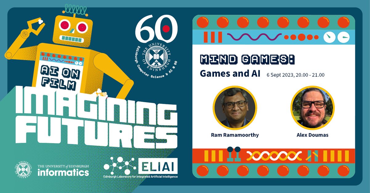 Did you know? The iconic 1983 flick WarGames played a secret role in shaping the US Computer Fraud and Abuse Act of '86!

Discover facts behind the fiction at the Mind Games: Games &amp; AI panel.
Join us: edin.ac/3OQD9Xz 

#AIonFilmFestival #ImaginingFutures #EdinCSandAIat60