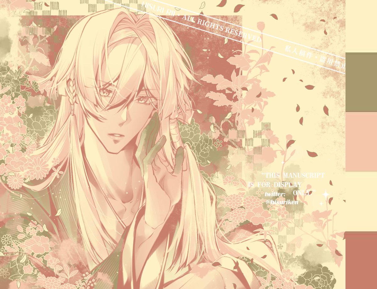 「【オリジナル】Color palette challenge I did lon」|𝐇𝐈𝐒𝐔𝐑𝐈・𝐑𝐢𝐢のイラスト
