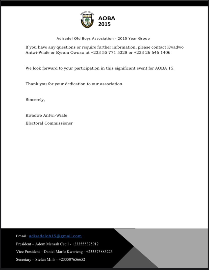 _santa15's tweet photo. ELECTION ANNOUNCEMENT

The Electoral Commission hereby notifies Santa 15 members of the upcoming elections. Please take not the essential dates for each phase. 
We strongly recommend members verify their inclusion in the registered list.

One Big family… https://t.co/QdQcBFN2tM