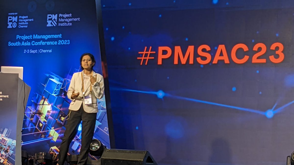 pmichennai's tweet photo. Connecting People and technology across Value stream – Exciting talk by a passionate Product Manager Namita Mishra.

#PMISA #PMSAC23 #PMIChennai #PMOT #Nammachennai #AdityaL1Launch https://t.co/tiirBSjZHa
