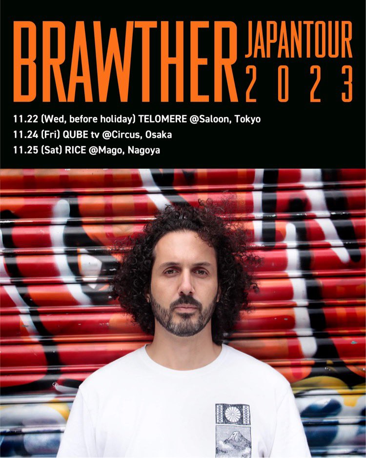 BRAWTHER来るよ😆⛱️
東京大阪名古屋みんなよろしくね💚