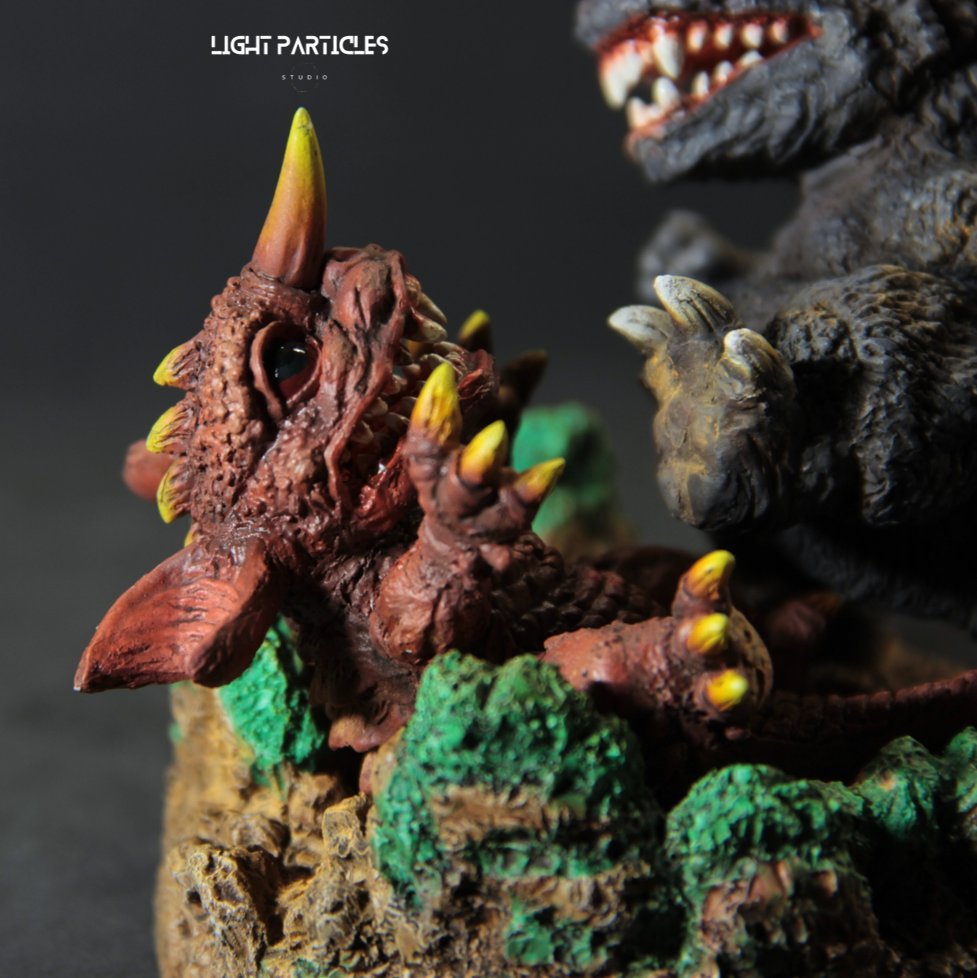 LightPartSt's tweet photo. [Personal Paint Work] Image SD GMK Godzilla Vs. Baragon

Small and detailed~ 

Sculptor: @omatamao2

Painter: @LightPartSt

#godzilla #godzillagmk #ゴジラ2001 #ゴジラ #ゴジラGMK #BAragon #Image #Gshopimage https://t.co/1dgTUSbVJU