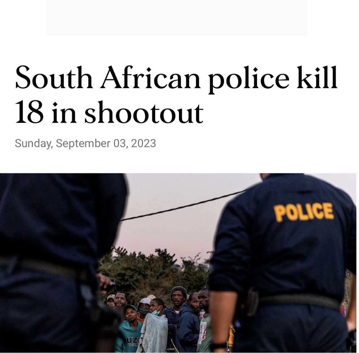 Do you know South Africa has the highest Crime rates in the world, I thought you Should Know.