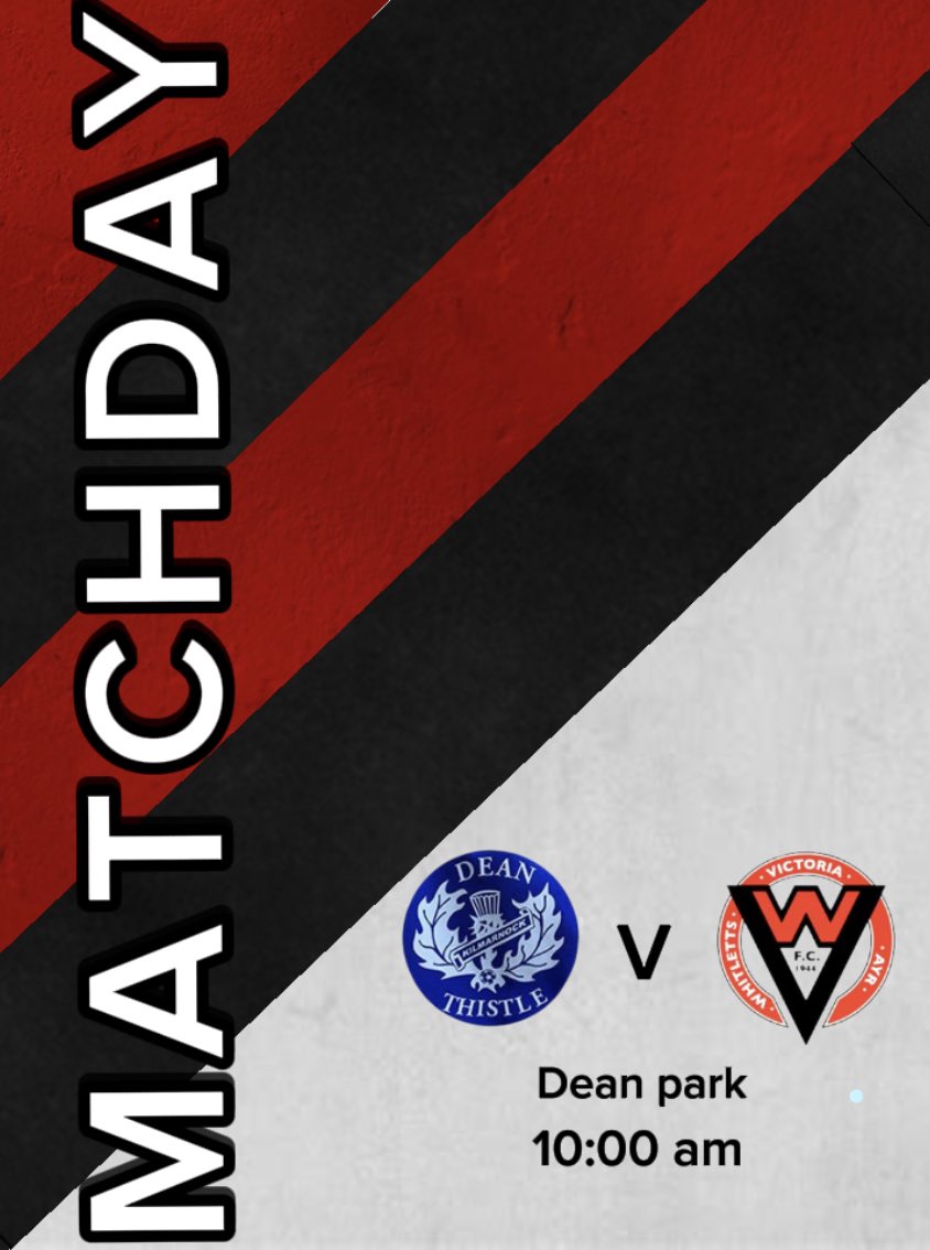 MATCHDAY for the vics in killie