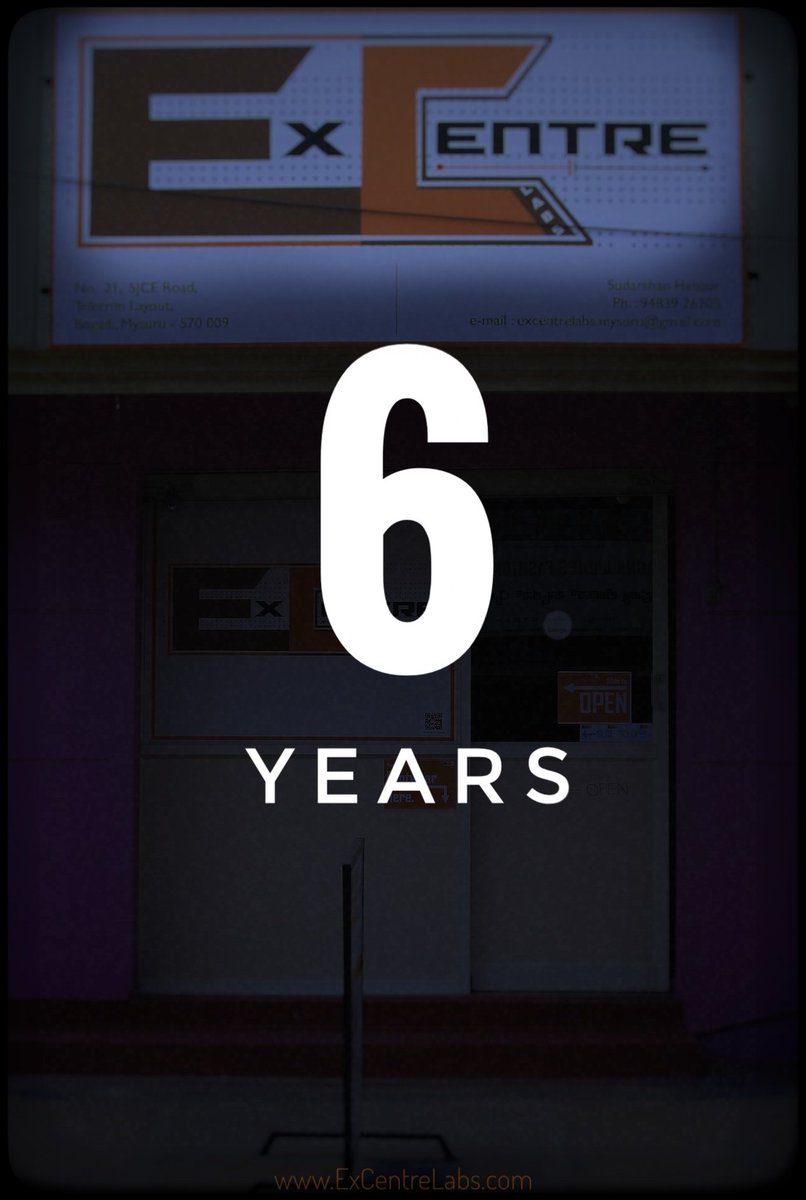 ExcentreLabs's tweet photo. 6 years of ExCentre Labs! https://t.co/RJJZb7L2wJ
