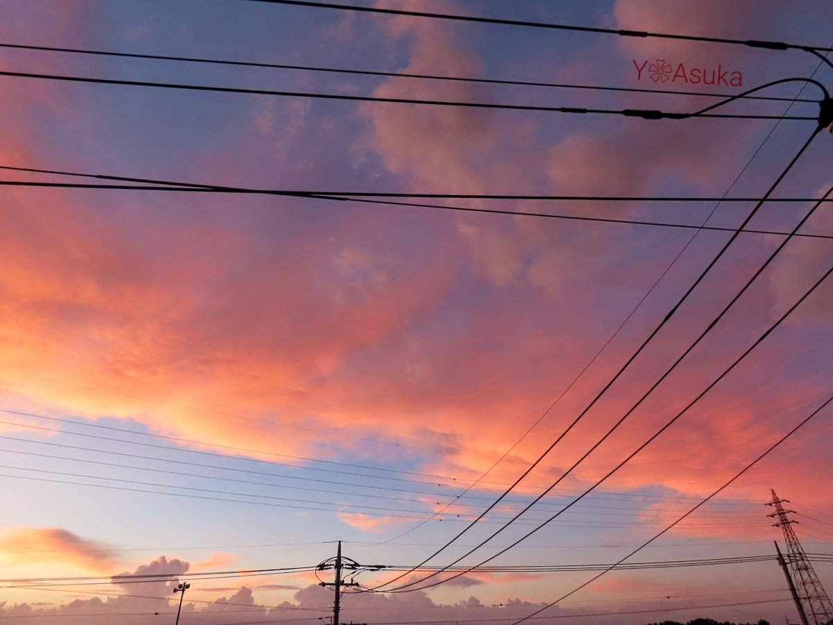 yumeasutw's tweet photo. 盛大に焼けました🌆

お疲れ様です🏁
秋の気配を感じる #夕暮れ
日の入り後
刻々と深まる夕焼け色🟥

#夕空から目が離せない
#空の名前
#天気の図鑑 #雲の超図鑑 #雲友の会
#夕空 #夕焼け #鉄塔 #電柱 #電線
#マジックアワー #ゴールデンアワー #放射状雲 #sunset
#a2023  #a0903 #a202309 #a2023092 https://t.co/t9Vetj8u2H