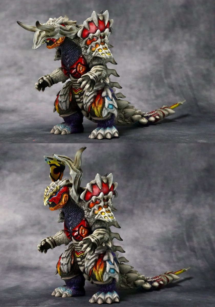 ウルトラ怪獣アドバンス 天弓怪獣ニジカガチ」 リペイント完成です 