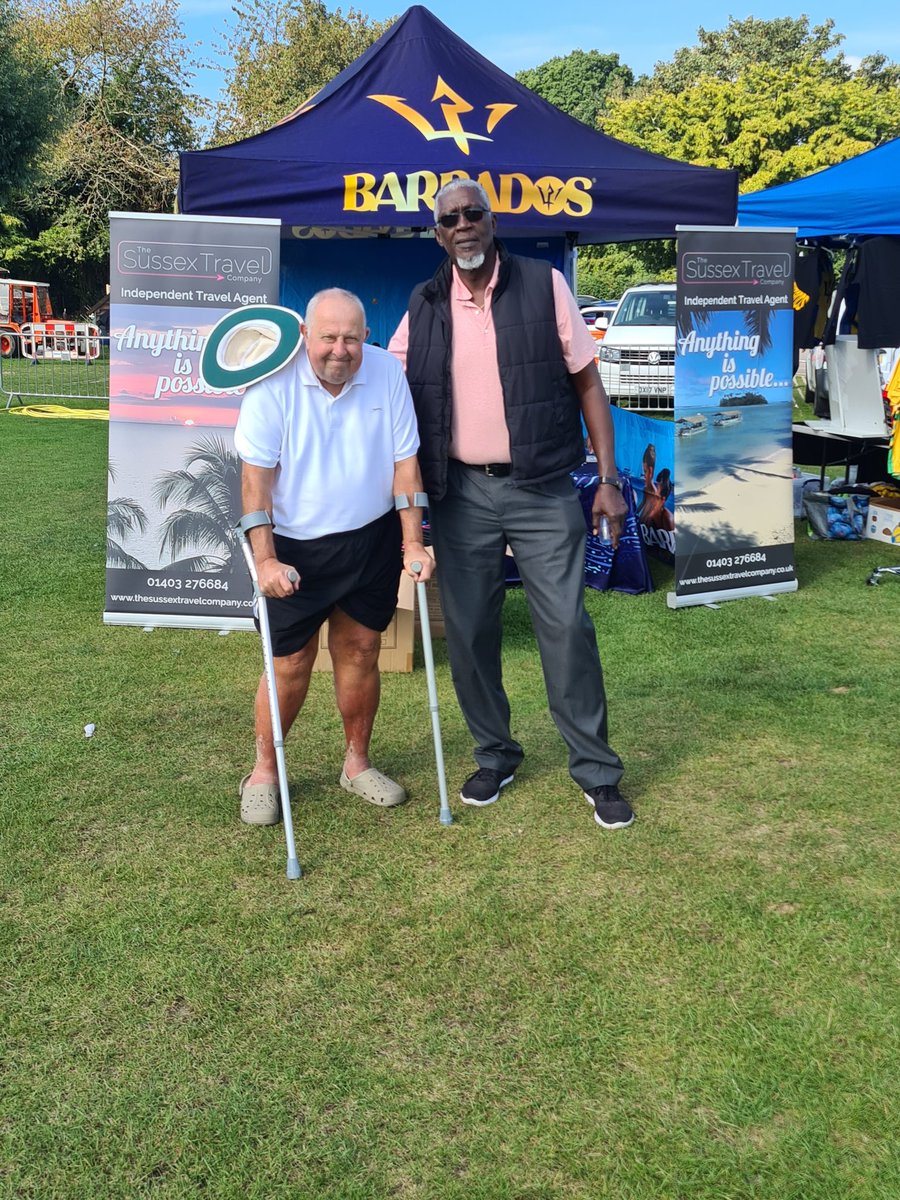 Horsham Cricket Club (@horshamcc) on Twitter photo BARBADOS DAY TODAY 🇧🇧
And what a day for it 🌞
The big bird Joel Garner is here with club legend Marsh.
All welcome to come down, Thankyou To <a href="/TravelUni/">Student World Travel</a> for sponsoring the day BARBADOS DAY TODAY 🇧🇧
And what a day for it 🌞
The big bird Joel Garner is here with club legend Marsh.
All welcome to come down, Thankyou To <a href="/TravelUni/">Student World Travel</a> for sponsoring the day