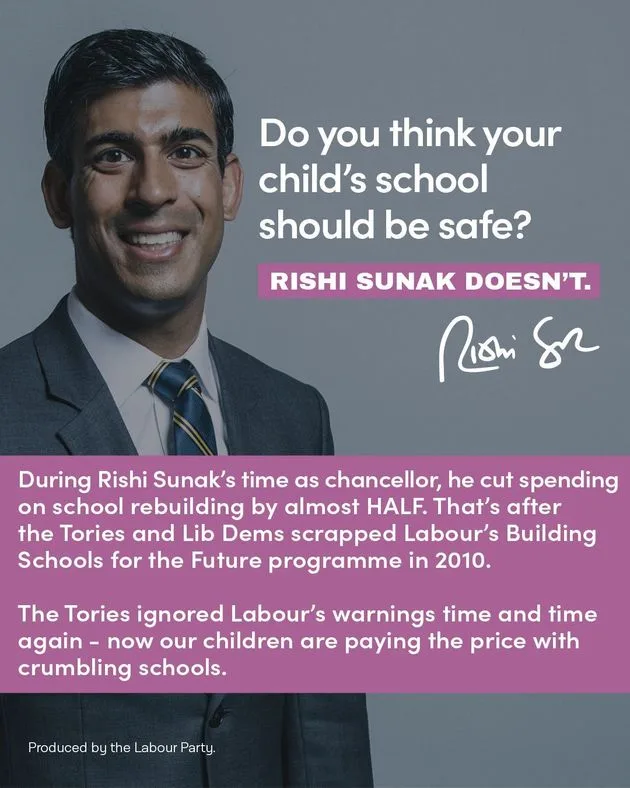So the gloves are off and the adverts are back
Clever and easily evidenced this time - far harder for the Tories to deny
#ToriesOut423 #Sunakout313 #GeneralElectionNow 
#SunalOut #Sunackered #GTTONow