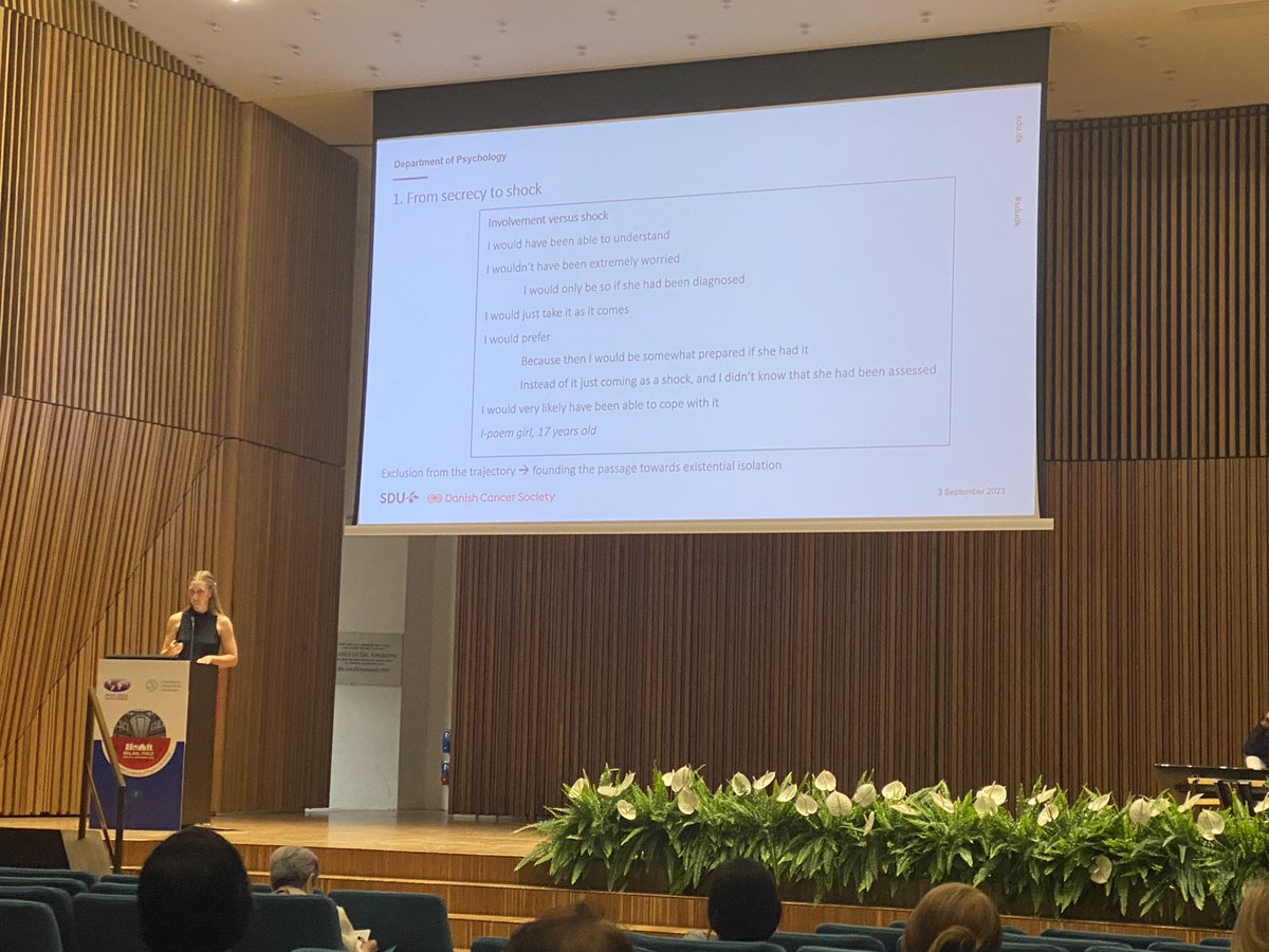 cancer_K2A's tweet photo. Really powerful way of capturing the voices of adolescents whose mothers are diagnosed with #breastcancer in I-poems presented by Anne Katrin Hartman Sony at #IPOS23 Might be of interest to you @jefardell @usansomdaly @JordanaMcloone https://t.co/CYw17vDu45