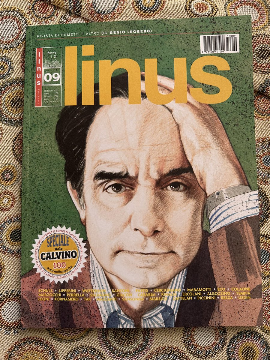 One_more_red's tweet image. Linus! Calvino.
@vannisantoni @LaLipperini #calvino