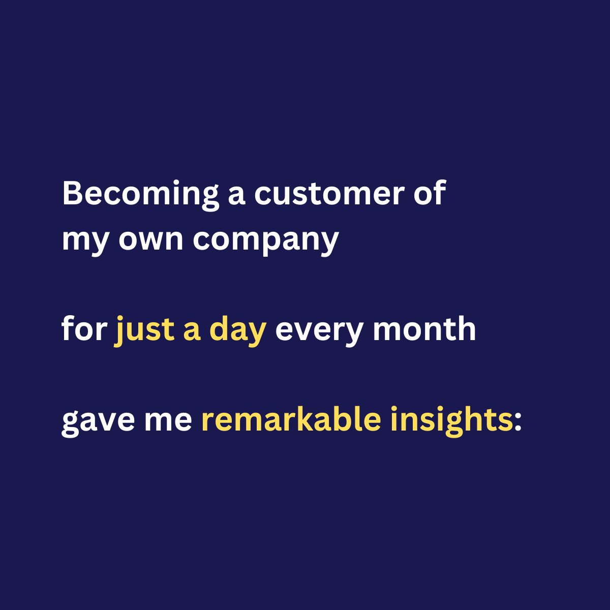d_thesimplifier's tweet image. Becoming a customer of my own company for just a day every month gave me remarkable insights 👇

#thesimplifier #business #clients #sales #marketing