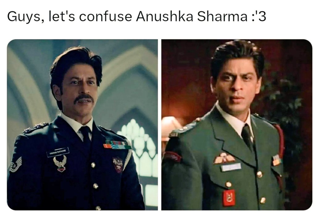 SRK_Tamim1616's tweet photo. Let's confuse @AnushkaSharma ๐๐๐๐๐๐
#RBDJ
#Jawan
#MHN https://t.co/fXuY9993Ei