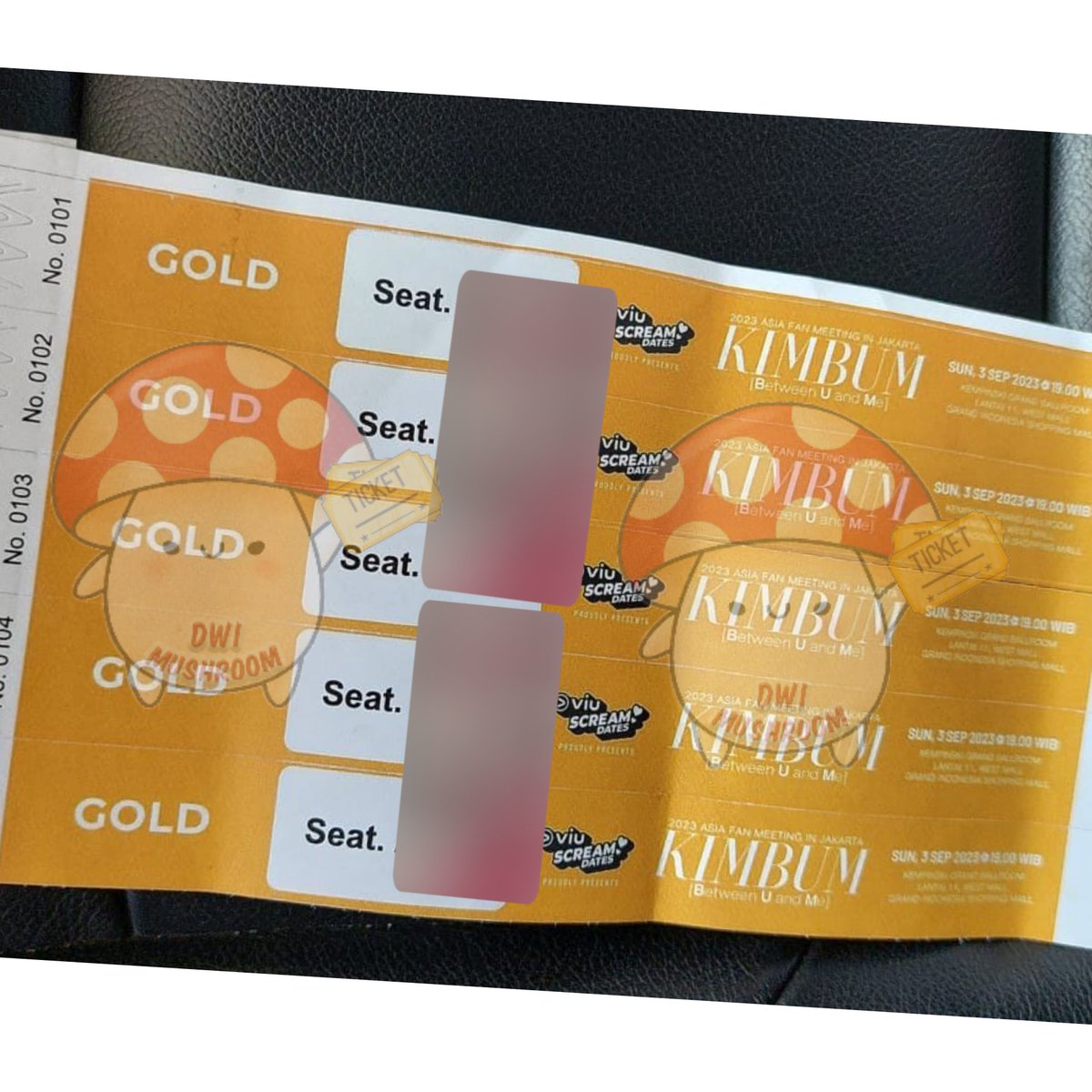 mushroom_dwi's tweet photo. WTS Tiket Kimbum Fanmeet in Jakarta

Ready
Gold
Stok terbatas❗️

✅️cod venue
✅️keep tiket? Dp 50% or fullpayment
✅️trusted , cek ig or pinned twitt

Fast respon wa 081288883951

#kimbum #BetweenUandMe_in_JAKARTA https://t.co/z2VjceAso8