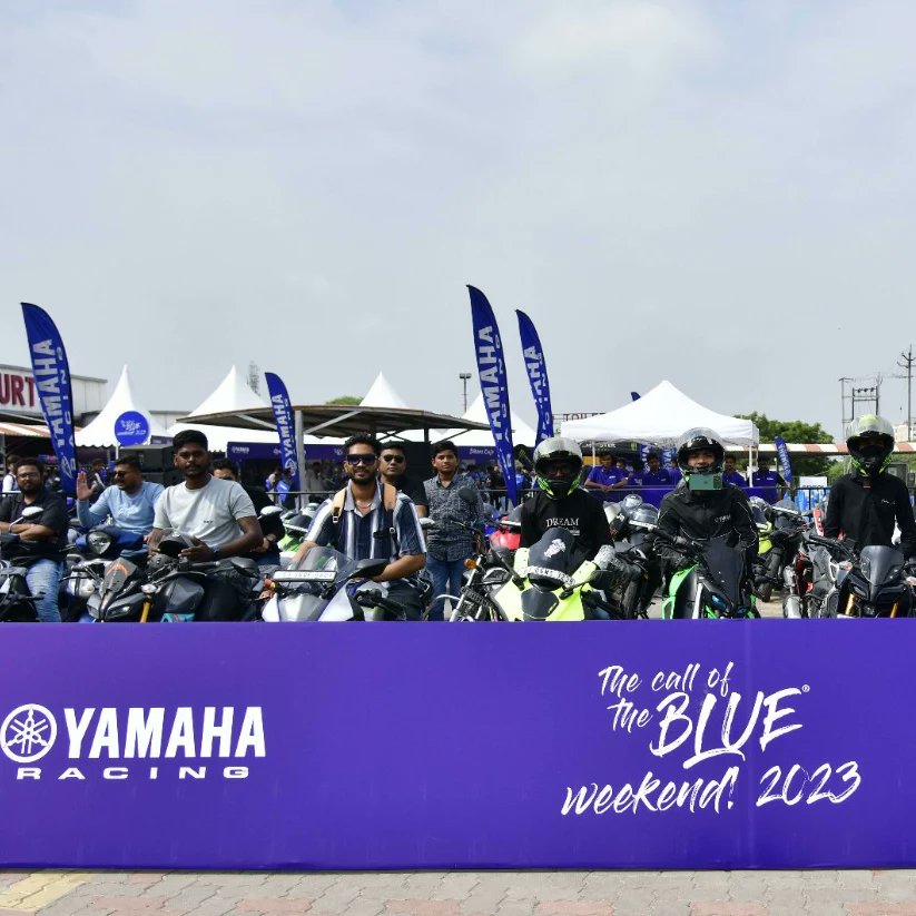 India_Yamaha's tweet photo. Join us to experience the exhilarating atmosphere at the Call of the Blue weekend at Baroda as it embraces the racing hearts!
#COTBWeekend #Yamaha #YamahaMotorIndia #YamahaRacing https://t.co/M9nr02KjqS
