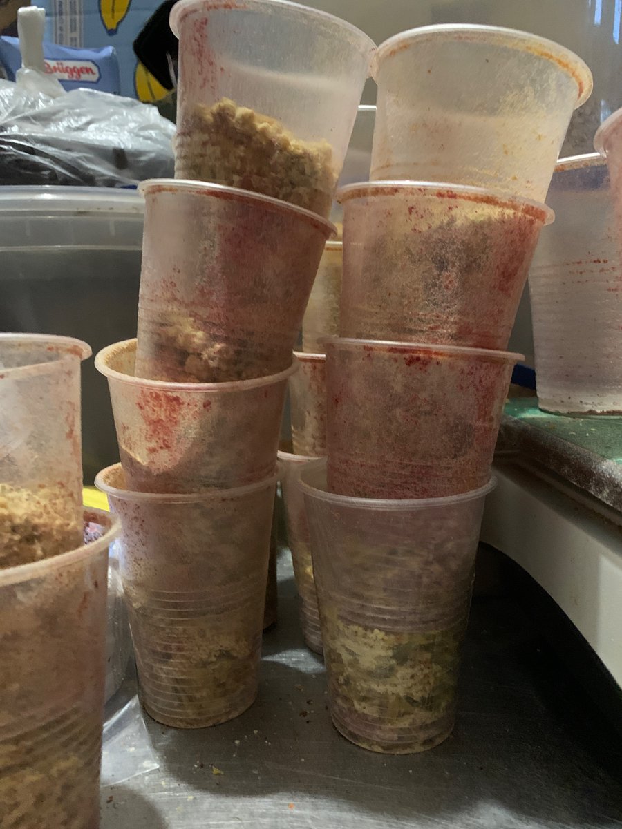 WBearpIII's tweet photo. This is the assembly line for the single-serving soup packets that @LVKitchen2014 make for the soldiers.
The leaning tower of pea soup, as it were.
https://t.co/LJXNyWiMJt
#feedthefront https://t.co/sMqaNSCzba
