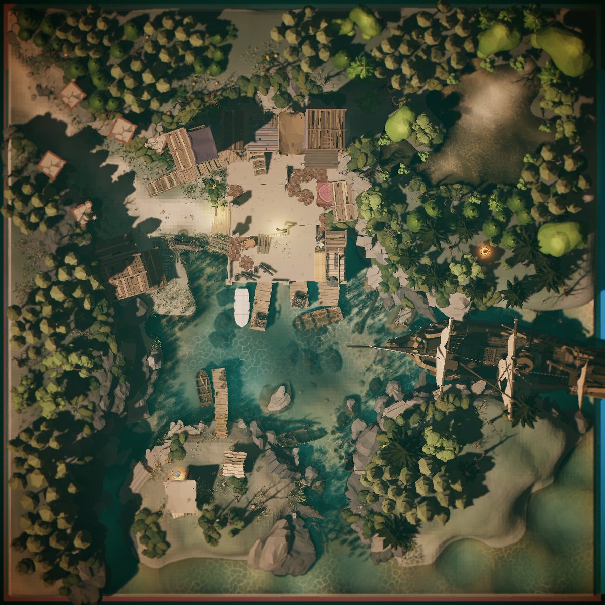 TheRPGEngine's tweet photo. Low poly means maps can be loaded with assets without overloading hardware✅

(This map is loaded with around 2000 different props and still runs smooth. Great for players with less powerful setups)

#TheRPGEngine #Steam #worldbuilding https://t.co/joKvH7KebV
