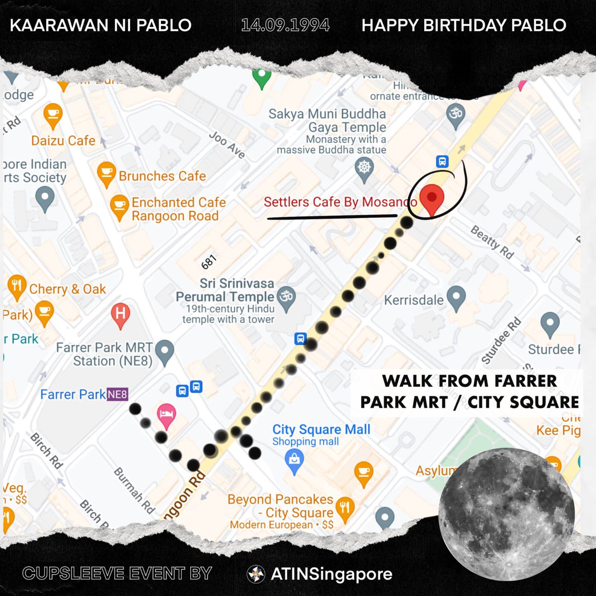 DroChavez's tweet photo. Hey A’TIN in Singapore! You are all invited to @imszmc Pablo’s Birthday Cupsleeve. 🌙 

🗓️ 17 Sep 2023, 2pm-6pm
📍 Settler’s Café by Mosanco
🚆 near Farrer Park MRT
🥤 Min Spent $20

Register Here: https://t.co/qDfL5oparB

#ATINSingapore #KaarawanNiPablo https://t.co/evA1JT6ACr