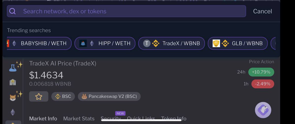 Have you ever visited us at GeckoTerminal? Add some coffee to mug!" 🔥✍️

geckoterminal.com/bsc/pools/0x27…

#MMKiller #TradeXAI #TradeX