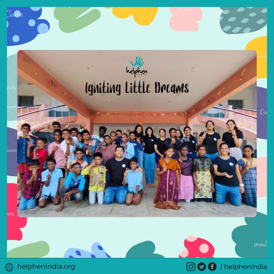 HelphenIndia's tweet photo. On August 26th, #HelphenIndia visited Sacred Heart School &amp; Orphanage, creating a day of fun and #learning for the #children. We taught math lessons and had races, dances, and even rewarded the talented kids with candies! Their #cheerful faces #inspire us to do more such events. https://t.co/IrTlgVVg9b