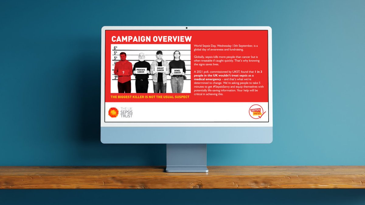 This month is #SepsisAwarenessMonth and we need your help to make as much noise as possible, because awareness saves lives. 

We’ve put together free resource packs to help you #ShoutAboutSepsis this September - download them here: sepsistrust.org/world-sepsis-d…