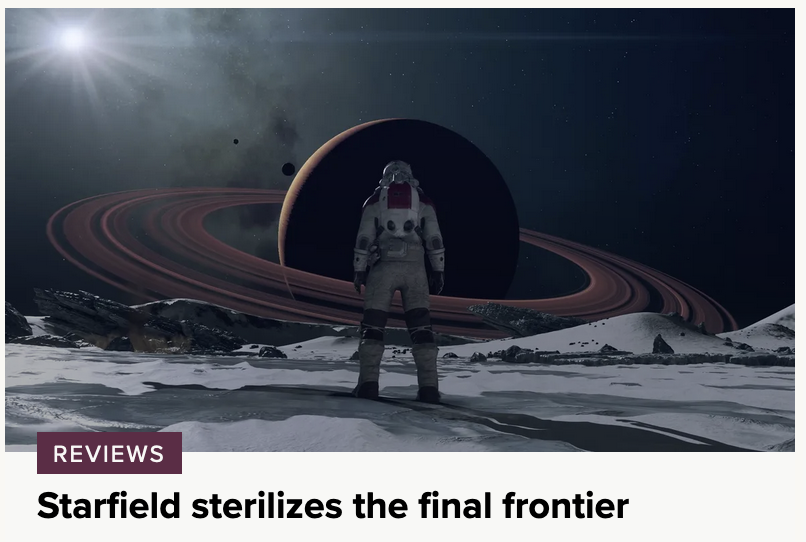 To be fair, literally being sterile is kind of the final frontier's thing.