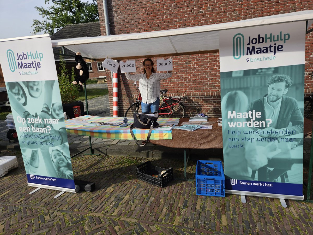 JaapTilburg's tweet photo. Kom vandaag op het Pathmos Zomerfeest en bezoek de stand van JobHulpMaatje https://t.co/WinkFk01W9