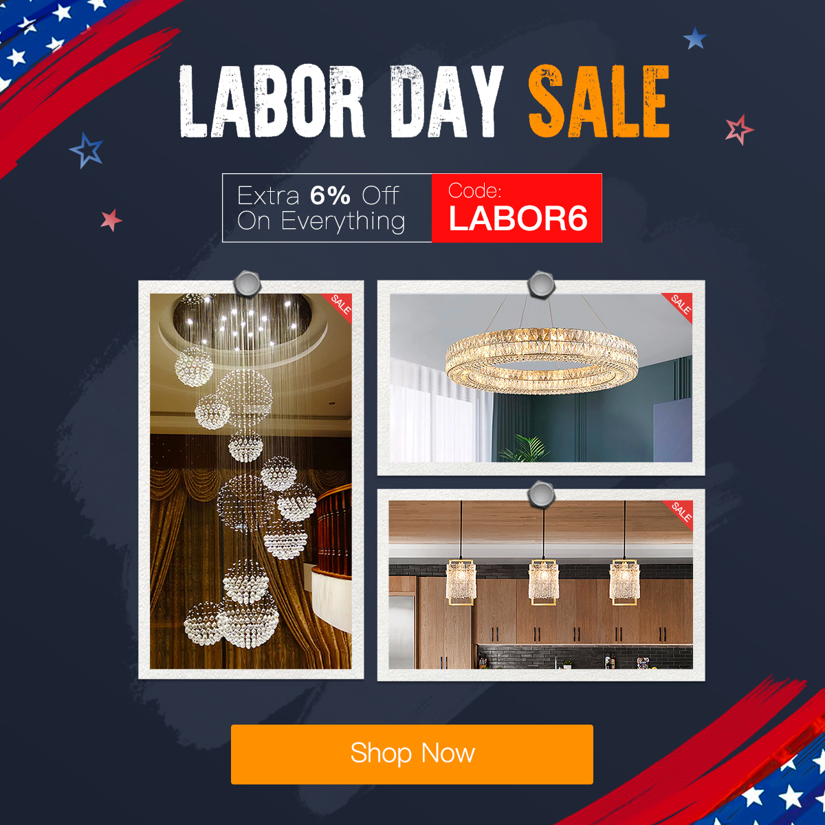SofaryLighting's tweet image. Celebrate Labor Day weekend with Sofary! 🎉 Enjoy an extra 6% off site-wide on our stunning chandeliers with code LABOR6. Don't miss out on this fantastic deal! 💡Shop Now：sofary.com/collections/ch…
#laborday #labordaysale #mysofary #homedecor
