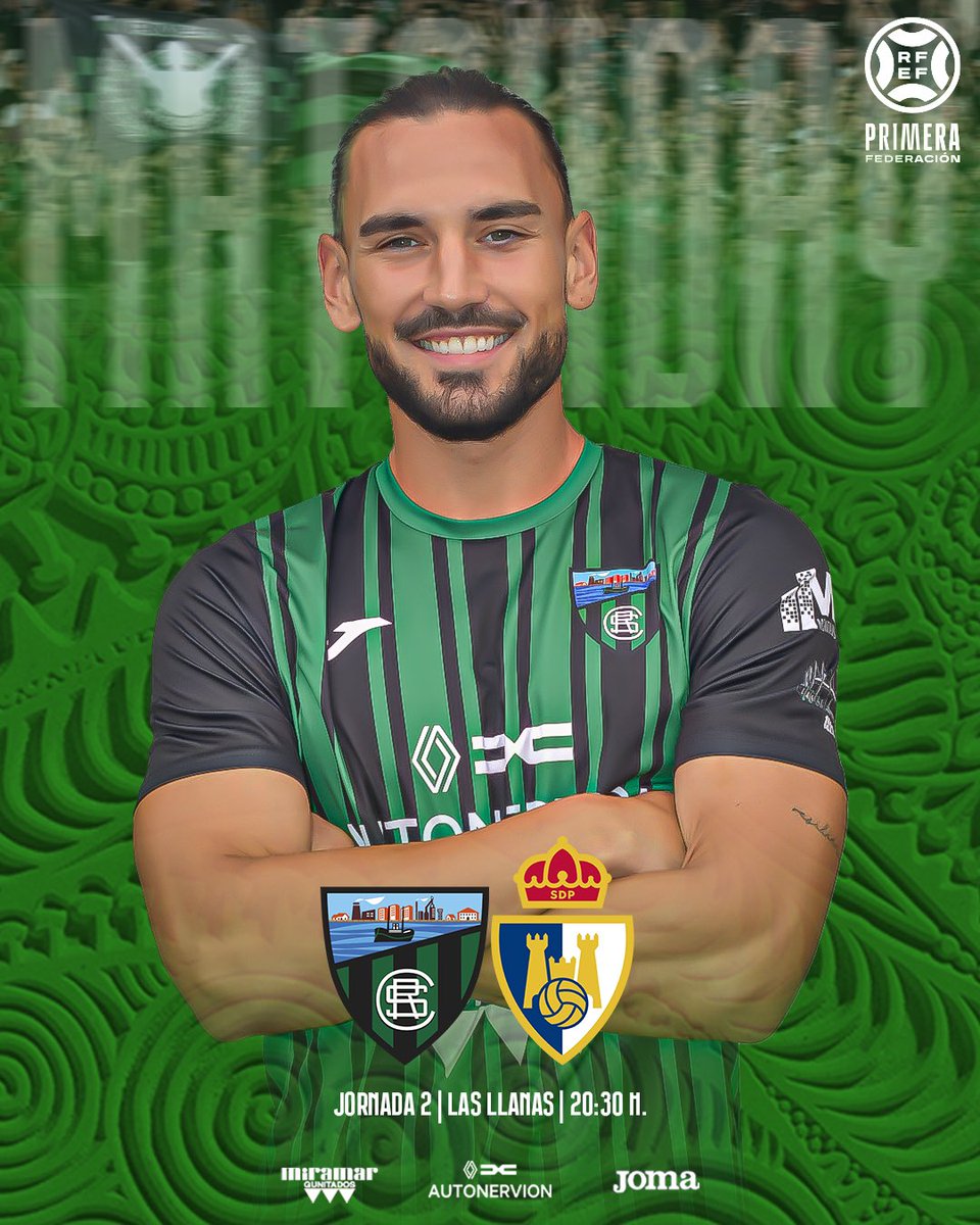 SestaoRC's tweet photo. ¡𝗗𝗘 𝗩𝗨𝗘𝗟𝗧𝗔 𝗘𝗡 𝗟𝗔𝗦 𝗟𝗟𝗔𝗡𝗔𝗦!

📌 Jornada 2
🆚 @SDP_1922 
🏟️ Las Llanas 
⌚️ 20:30 horas
📺 https://t.co/Q7R6uzADnG 

#SRCPonferradina | #GoazenRiver https://t.co/Wgx9dBdVXi