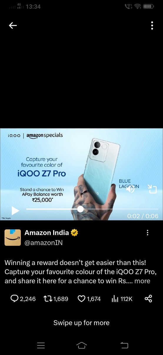rahulankit1's tweet photo. @amazonIN #iQOOZ7ProOnAmazonSpecials #AmazonIndia #ContestsOnTwitter #Contest #ContestAlert https://t.co/SgSBOadpmv