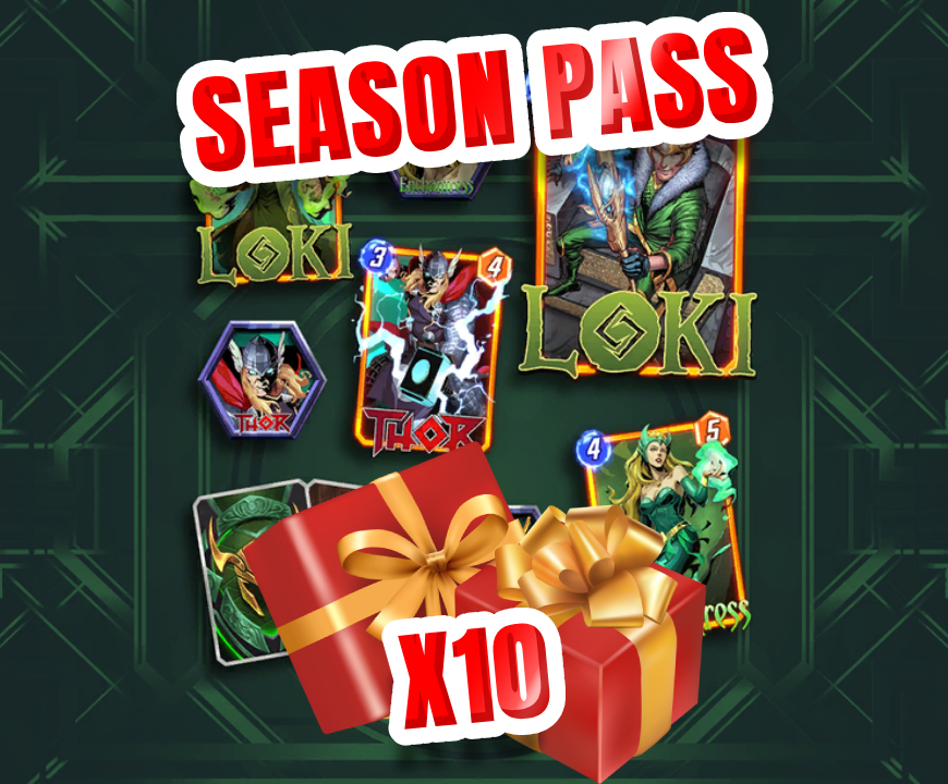 🎁 #Concours 🎁

"Loki for All Time" arrive! Comme d'hab' distribution de Season Pass, cette fois-ci c'est <a href="/MARVELSNAP/">MARVEL SNAP</a> qui régale 🙏 avec 10 Pass à gagner, 5 ici et 5 sur YT.

✅Like &amp; Retweet 
🚻Tague un(e) pote qui a besoin d'un Loki dans sa vie 🍀

🕙Tirage au sort le 5/09 🫰