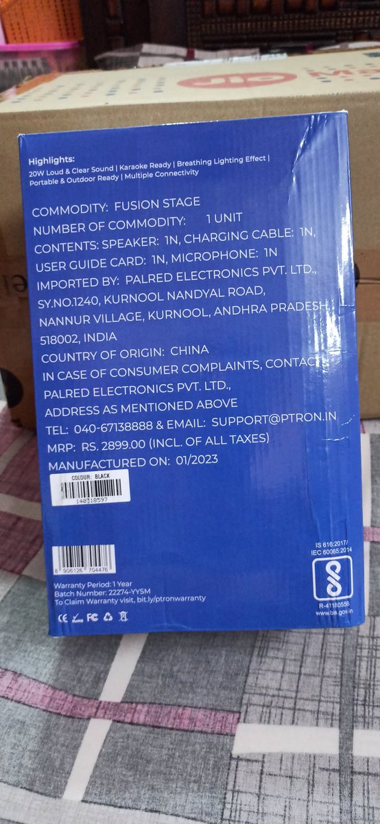 KumarGandharva8's tweet photo. जियो माट से हमने pTron Fusion Stage 20 Watts Wireless Bluetooth Party Speaker, Upto 20 hrs of playtime, Karoke Wired
₹1,099.00 लिया जो की टुटा हुआ मिला जब हम ने इसका शिकायत दर्ज कराई तो जियो माट वाले वापल लेने से इन्कार कर दिया। https://t.co/drf1e6Usvy