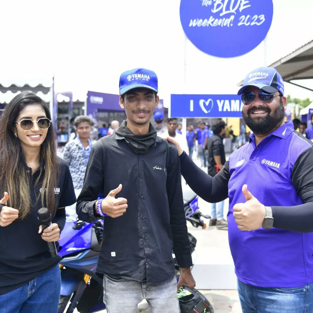 India_Yamaha's tweet photo. Baroda's Yamaha enthusiasts have wholeheartedly embraced the Call of the Blue, with intense Gymkhana showdowns and exceptional slow balancing skills on display.
#YamahaRacing #YamahaMotorIndia #Yamaha #COTBWeekend https://t.co/sbX8XoQ8hk