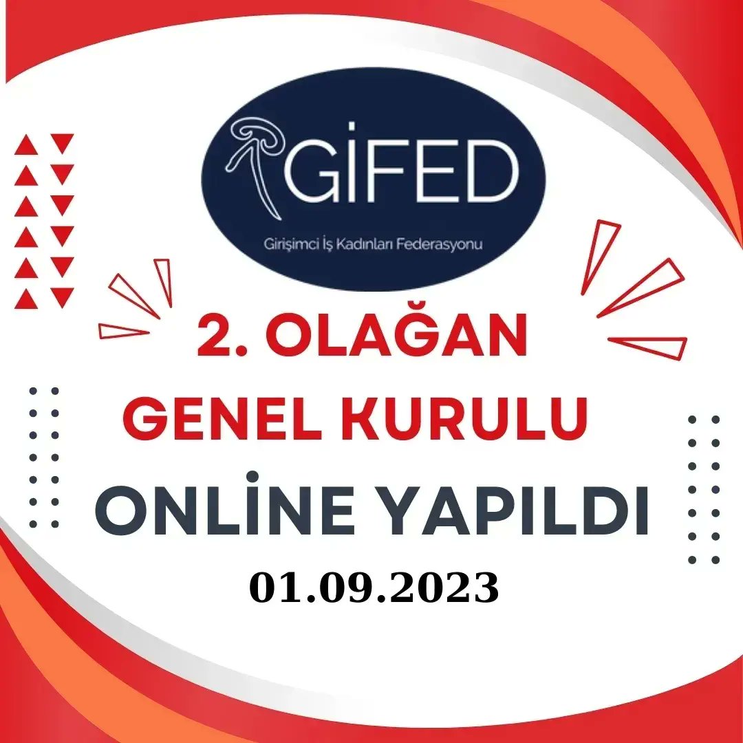 gifedfederasyon's tweet photo. Türkiye’nin farklı bölgelerinden 8 iş kadını derneğinin kurucu olduğu Girişimci İş Kadınları Federasyonu (GİFED) ikinci genel kurulu 01.09.2023 tarihinde çevrimici yapıldı. Olağan Genel Kurulu toplantısında başkanlığa @oya_eroglu seçildi. https://t.co/k4tbW651X9