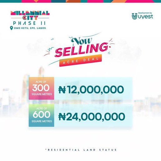 Hi twitter,  My friend <a href="/adeolaowosho/">Father Figure</a> works with Uvest, one of the top real estate brands in the country.

He can get you the best land deals in Lagos and Ibadan. 🔥🔥

If you are looking to invest in real estate (especially in Epe Lagos), please reach out to him.