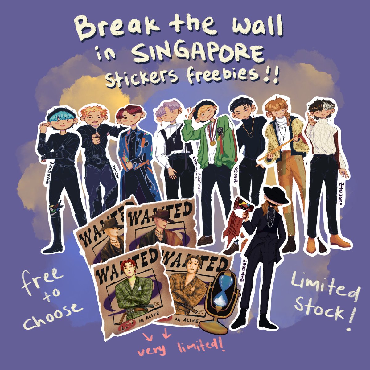 zhnjoey's tweet photo. ★彡ATEEZ BREAK THE WALL IN SINGAPORE FREEBIES ★彡

hii everyone 👋🏻i’ll be handing out some of ateez stickers that i made! 
just say hi and i’ll give it to you! 

📍:Singapore Indoor Arena
⏰: 9 Sept 2023

#ATEEZ #에이티즈 #ATEEZinSG #ATEEZINSINGAPORE #Break_The_Wall_SG https://t.co/tiPydI0R7o
