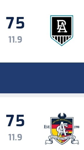 Same score. Different result. #SANFL