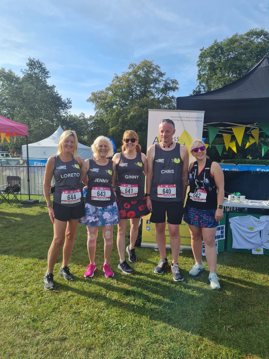 Team Access Bedford have set off at the <a href="/bedfordrunfest/">Bedford Running Festival</a>
This amazing bunch are running to raise funds to support the work we do! It's going to be a warm run today, they've got this 🙌 link below if you'd like to support 💚 justgiving.com/team/hlbrunners