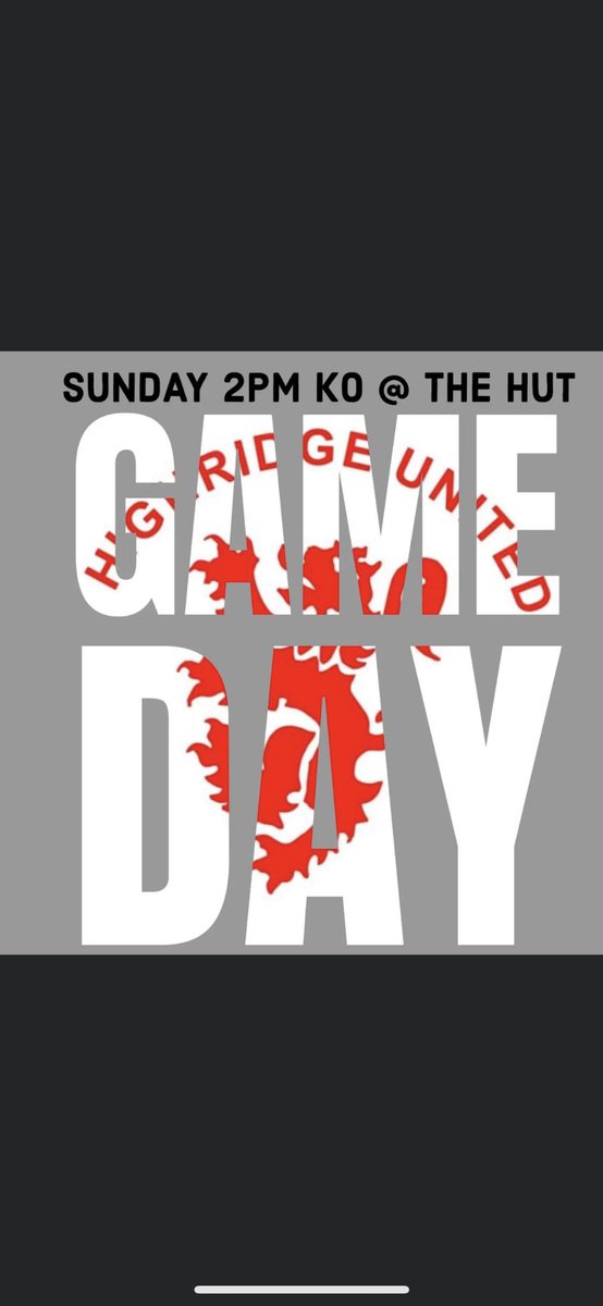FcHighridge's tweet photo. It’s game day 🔴⚫️⚽️ https://t.co/48iWMybQTj