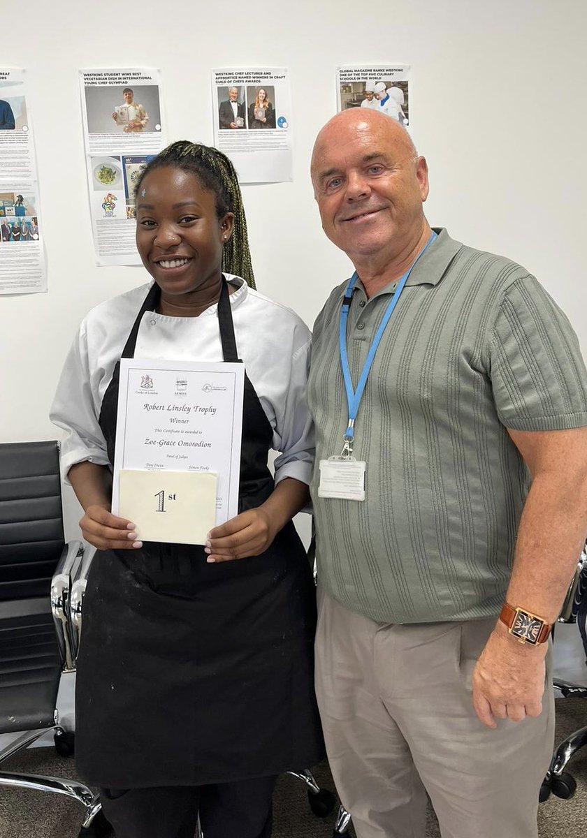 M J W (@escoffiermarc1) on Twitter photo It was nice to witness Zoe Omorodion 1 of our former students compete & win The Robert Linsley Trophy 2023. She only left 2022.Congratulations to Zoe and all of the Chef Lecturers <a href="/WKC/">xx</a> who helped develop and mould her skills and she listened!! <a href="/thevincentrooms/">The Vincent Rooms</a> <a href="/WKCHospitality/">Westminster Kingsway College</a> It was nice to witness Zoe Omorodion 1 of our former students compete & win The Robert Linsley Trophy 2023. She only left 2022.Congratulations to Zoe and all of the Chef Lecturers <a href="/WKC/">xx</a> who helped develop and mould her skills and she listened!! <a href="/thevincentrooms/">The Vincent Rooms</a> <a href="/WKCHospitality/">Westminster Kingsway College</a>
