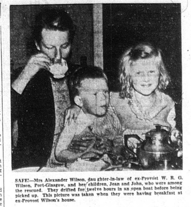 cartsburnbooks's tweet photo. #OTD 1939 Sinking of the Athenia. Many survivors were taken to Gourock, at the Bay Hotel. #PortGlasgow provost Wilson's grandchildren among them. #WW2 #Inverclyde #LocalHistory https://t.co/hA00PTccOI