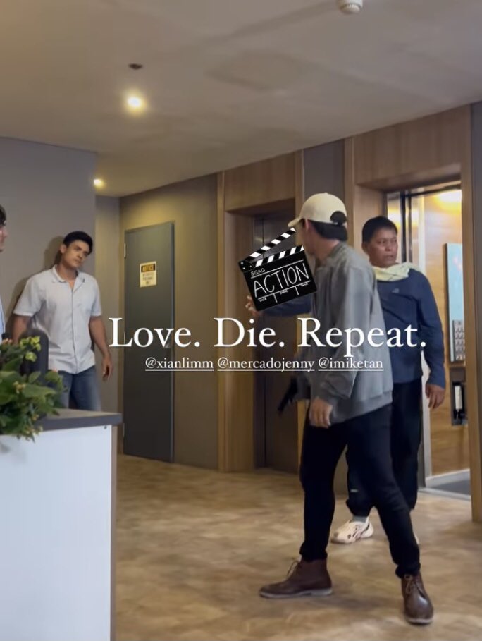 KimXianATGInc's tweet image. Love Die Repeat Taping 🎬🎥💙
#XianLim @XianLimm 

Soon on GMA