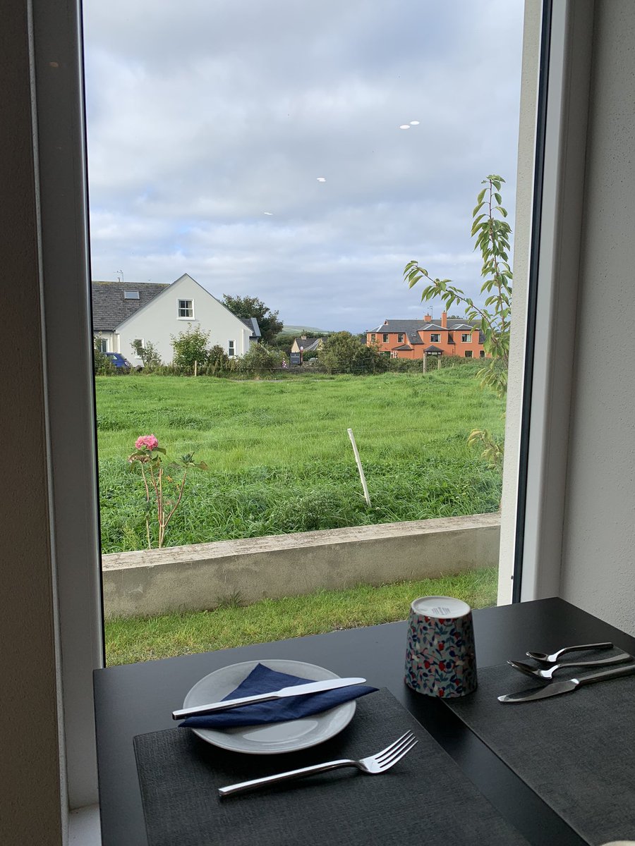 Breakfast view. What a beautiful country!