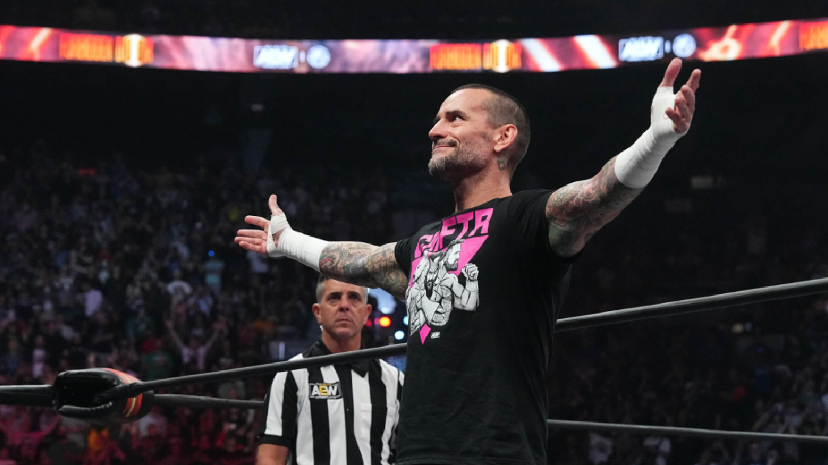 _PWChronicle's tweet photo. Security at Allstate Arena was confiscating CM Punk signs ahead of #AEWCollision on Saturday.

- per @FightfulSelect https://t.co/RXTLpOh2ku
