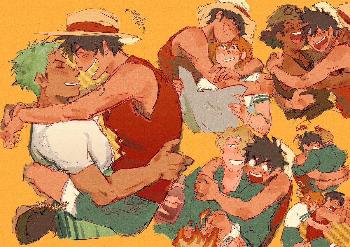 pawschamp's tweet photo. captain’s warm hugs🫂 #ONEPIECE https://t.co/kO4JB5uPJe