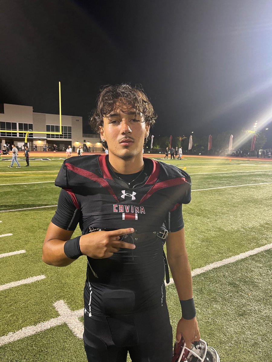 210 Prep Sports (@210prepsports) on Twitter photo Boys Athlete of the Week: <a href="/covinahsfb/">Covina High School Football</a> quarterback, @JacobDuronslet, who tossed three TD passes and ran for another in Covina's 42-32 victory over Diamond Bar. The Brahmas and Colts were both 2-0 when they met up on Thursday. <a href="/CovinaAthletics/">Covina HS Athletics</a>
210prepsports.com/2023/09/03/cov⦠Boys Athlete of the Week: <a href="/covinahsfb/">Covina High School Football</a> quarterback, @JacobDuronslet, who tossed three TD passes and ran for another in Covina's 42-32 victory over Diamond Bar. The Brahmas and Colts were both 2-0 when they met up on Thursday. <a href="/CovinaAthletics/">Covina HS Athletics</a>
210prepsports.com/2023/09/03/covβ¦
