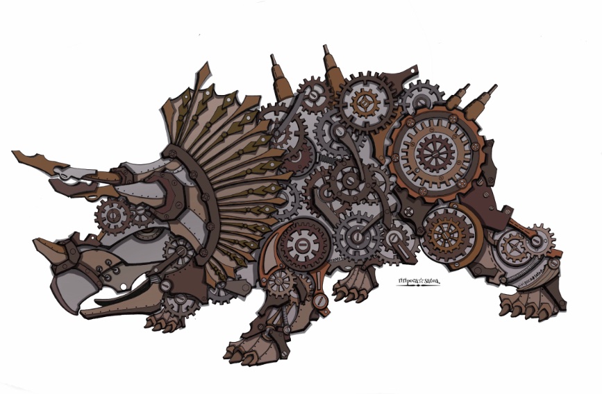 gears no humans steampunk white background simple background robot mecha  illustration images