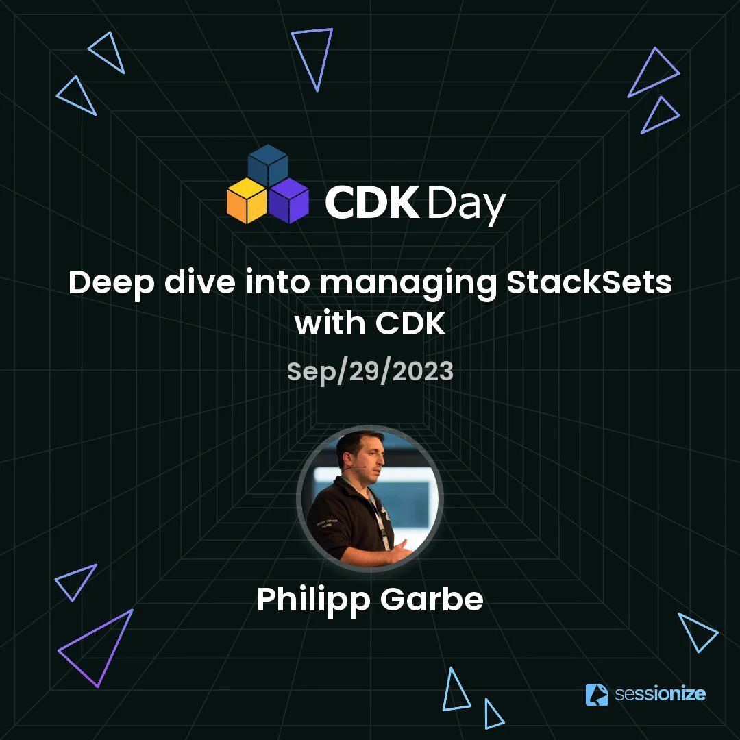 Deep dive into managing StackSets with CDK, Philipp Garbe, Lead Platform Engineer @ Personio. CDK Day 2023 - 29th September
